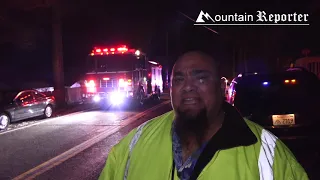 Car Rolls Into Home In Crestline, CA.