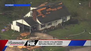 Red Cross volunteers continue to help victims of Sunday's tornado