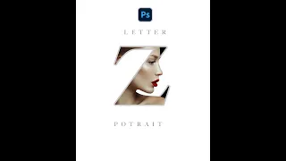 Easy way to Create Letter Portrait | Photoshop Tutorial