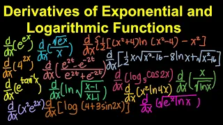 Derivatives of Exponential and Logarithmic Functions (Live Stream)