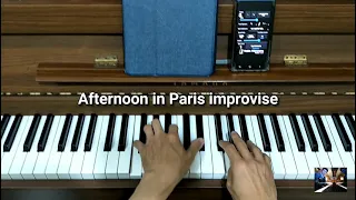 Afternoon in Paris simple piano improvise tutorial
