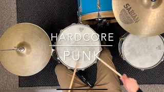 How To Play A Hardcore Punk Groove on Drum Set