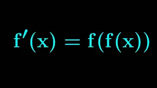 A very interesting differential equation: derivative equals composition