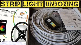 Banix Vithamas 25 Meters Smart Wi-Fi Multicolor Silicon Strip Light Unboxing