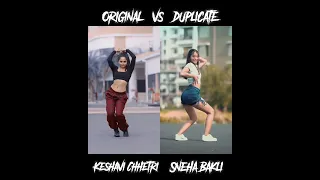 Keshavi Sneha Ek Pardesi Mera Dil Le Gaya Original vs duplicate #youtubeshorts #shorts #dance