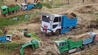 Amazing Stuck RC truck construction Full Power
