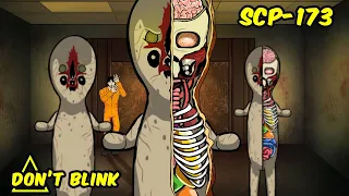 DON'T BLINK 🥜 | SCP-173 | The Sculpture (SCP Animation)