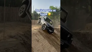 Don’t try this at home! #thar #tharlover #tharmodified #offroad4x4 #offroading #offroadgames #drop