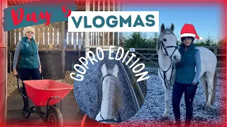 EQUESTRIAN WINTER MORNING ROUTINE ❄️ GOPRO EDITION 🎥VLOGMAS DAY 5 🎅🏼