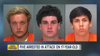 3 adults, 2 teenagers arrested for robbing, beating up juvenile in park in Seminole