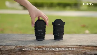 Double the adventure with F2.8 ultra-wide angle zoom G lens | FE 16-25mm F2.8 G