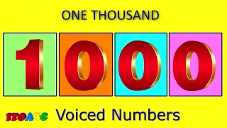 Contando os Números em INGLÊS de 1 a 1000 Voz e por Extenso | Aprenda a Contar de 1-1000 em Inglês