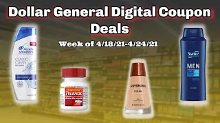 DOLLAR GENERAL DIGITAL COUPON DEALS This Week | All DIGITAL COUPONS| Easy to Follow Coupon Deals|