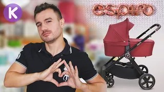Espiro Only - обзор легкой детской коляски для новорожденного. Коляска Espiro Only black & rosegold