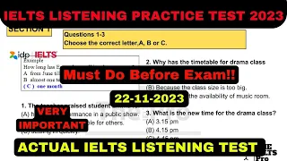 IELTS LISTENING PRACTICE TEST 2023 WITH ANSWERS [ 22-1-2023 ]  #ielts #ieltslistening