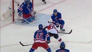 Ryan sets up Karlsson with a sweet feed to beat Lundqvist