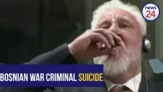 WATCH: Bosnian war criminal dies after drinking 'poison' in UN court