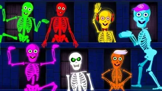 Midnight Magic : Puzzle Doors For Skeletons Dancing Finger Family | Funny Baby Songs by Teehee Town