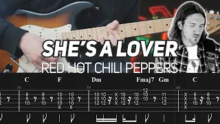 Red Hot Chili Peppers - She's A Lover (Guitar Lesson with TAB)