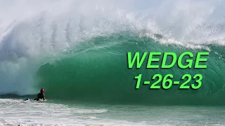 Newport Beach Wedge Crazy Offshore Wind 1/26/23 Please Hit Subscribe Button👇