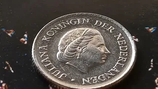 👉21,000,000👈 DO YOU Have These Coin? Rare & valuable JULIANA KONINGIN DER NEDERLAND 25 Cent 1969