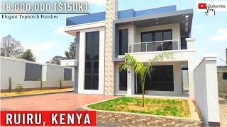 OMG! THE BEST CONTEMPORARY VILLAS| With An Intriguing Architectural Design,Pool, Gym @18M Ruiru ❤️