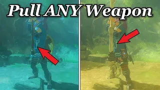 How to pull ANY WEAPON from the Master Sword Pedestal - Breath of the Wild