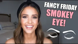 HOW TO GET A #FancyFriday SMOKEY EYE LOOK  | JESSICA ALBA