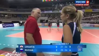 Волейбол ЧЕ  Женщины Россия Хорватия  07 09 2013