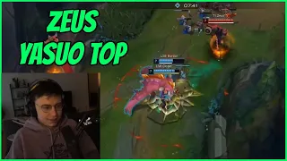 T1 Zeus CLEAN Outplay On Yasuo Top