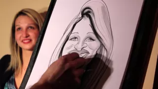 Live caricature drawing event