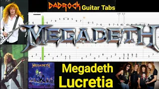 Lucretia - Megadeth - Guitar + Bass TABS Lesson