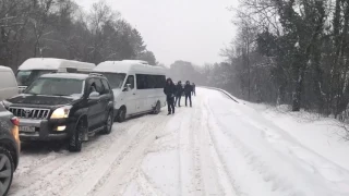 Транспортный коллапс на трассе Ялта - Севастополь