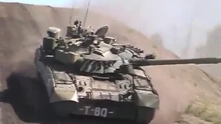 T-80U - Obstacle course and live fire testing footage