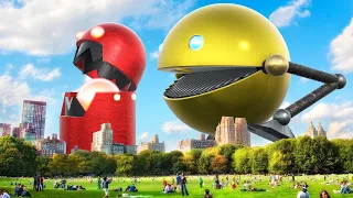 Giant Pacman Robot in Real Life!