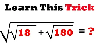 University Entrance Examination | Every Math Student Should Know This Algebra Trick