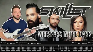 Skillet | Whispers in the Dark | GUITAR COVER + Screen Tabs