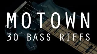 30 MOTOWN BASS RIFFS /// Bruno Tauzin