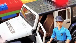 경찰차 중장비 자동차 장난감 트럭놀이 Police Car Toy, Excavator Truck Play