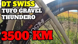 TUFO GRAVEL THUNDERO, DT SWISS R500, DT SWISS 350, after 3500km