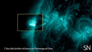See how a plasma burst erupts from the sun’s surface | Science News