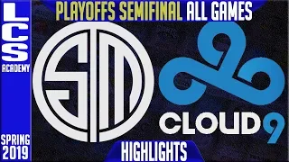 TSM vs C9 Highlights ALL GAMES | LCS Playoffs Semifinals Spring 2019 | Team Solomid vs Cloud9