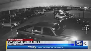 Car dealership theft