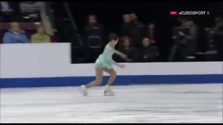 2016 Skate Canada Satoko Miyahara 3F slo mo