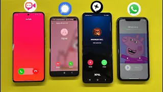 Signal + JusTalk + xPal + WhatsApp / Incoming messager call