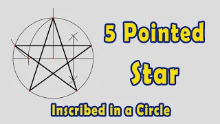 Draw a Five Pointed Star Inscribed in a Circle