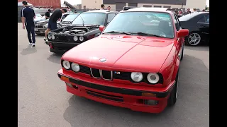 Mustang Owner goes to BMW Car Show (Classic E30 BMW)