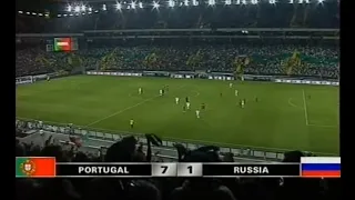 Португалия 7-1 Россия. Отборочный матч ЧМ 2006
