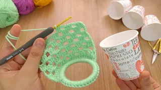 VERY NICE IDEA!😍 My friends liked the souvenir gifts that I knit with paper cups- TREND CROCHET IDEA