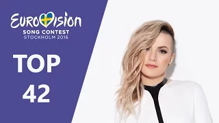 Eurovision 2016 - My Top 42 (43) [After the show] 「EuroCore」